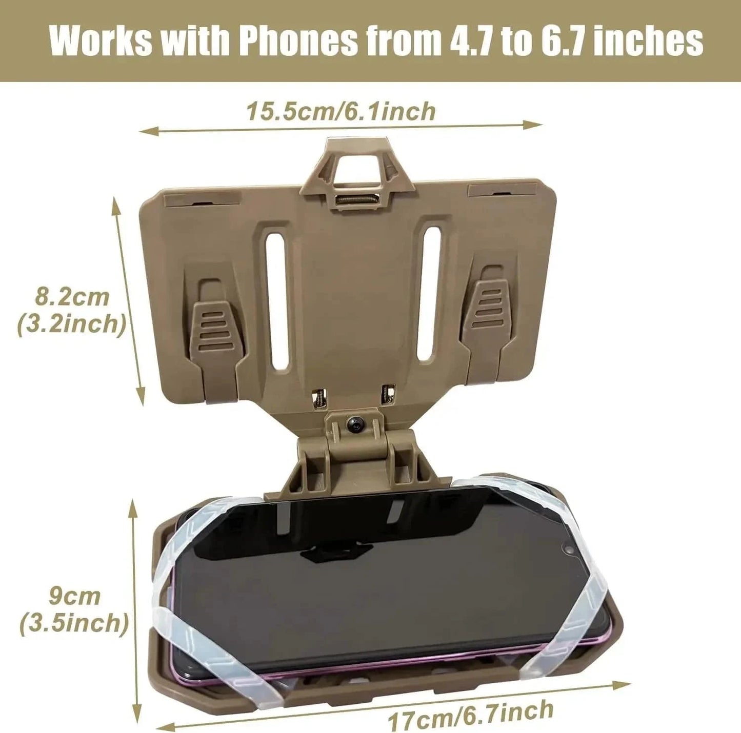 Tactical MOLLE Navigation Board – Map & Phone Holder