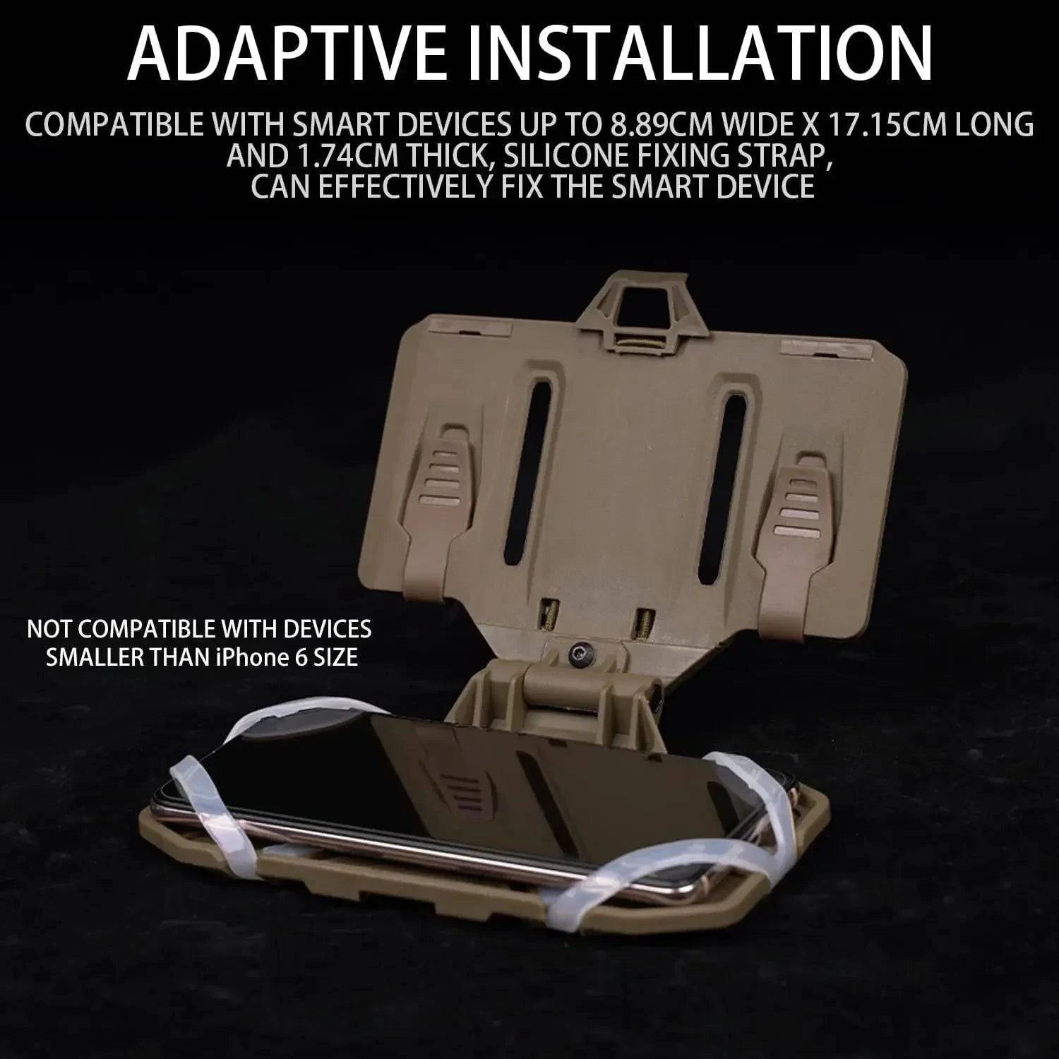 Tactical MOLLE Navigation Board – Map & Phone Holder